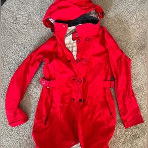 Beautiful REI red raincoat/windbreaker